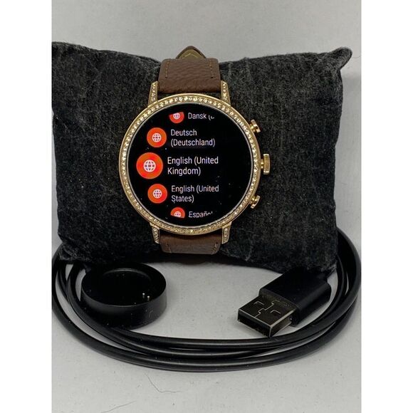 Fossil Gen 4 Authentic Digital Dial Smart Watch Custom Band FTW6011 LT457 - Picture 1 of 12